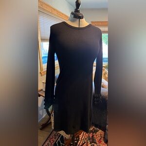 💕Classic Fabulous Calvin Klein Black Sweater Dress Long Sleeve Size Large